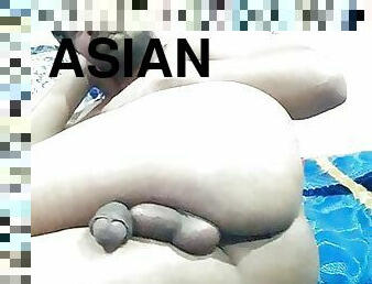 asian, mandi, bapa, pelancapan, tua, dubur, peju, zakar-besar, remaja, homoseksual