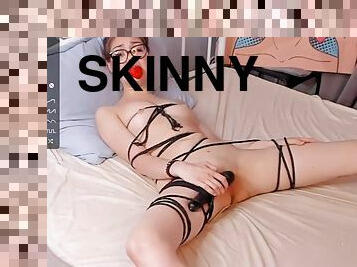 Camshow of skinny girls in bondage with toys