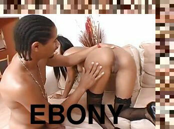 Ebony Bella Moretti Takes A Ride Big Cock