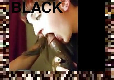 She loves black cock in her mouth