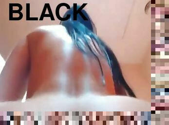 Long black hair girl masturbate infront of her cam