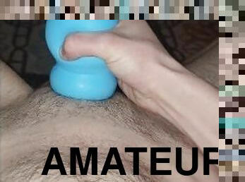 Solo pussy stroker cumshot