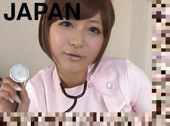 Kinky Japanese nurse Satou Haruka enjoys pleasuring her patient