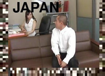 Sweet Japanese secretary Sewaka Hayase pleasures a lucky dude