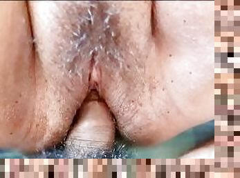 CLOSE UP her pussy with my cock