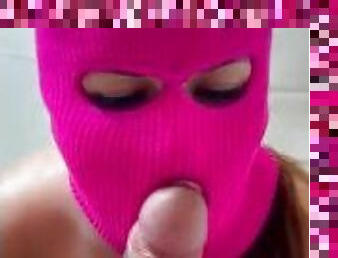 Masked Girl  Blowjob