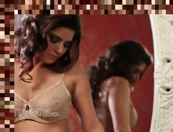Sunny Leone is striking in sheer boyshort panties