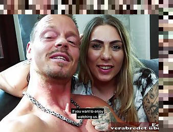German couple make a real sexdate with casting