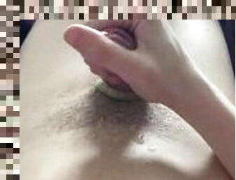 POV - Twink cums all over himself