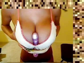 Big tits solo webcam girl strips