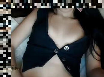 A sexy cutie teasing on webcams