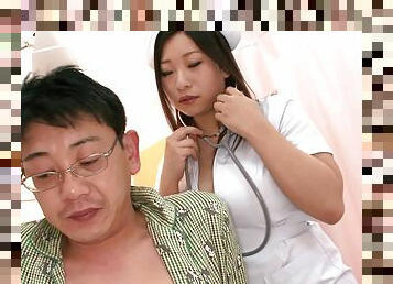 Momo Shirato is a hot nurse chick craving a man's penis