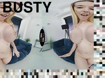 Busty Blonde Safira Yakkuza - Enjoy The Show (4K) 60fps - POV VR solo masturbation