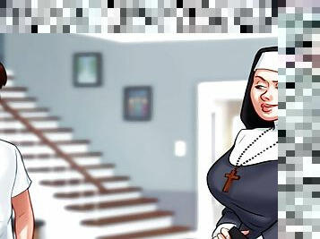 Summertime Saga - Maria got spanked by the Nun