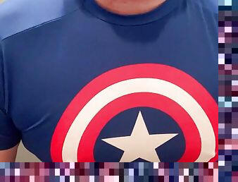 Captain America Under Armour spandex flex