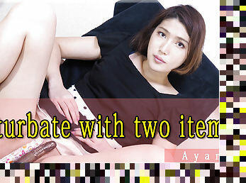 Masturbate with two items - Fetish Japanese Video