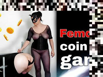 Femdom Pegging Games Coin Toss FLR Bigger Buttplug or Orgasm Surprise Bondage Assplay Milf Stepmom