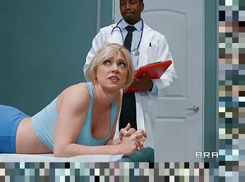 Dee Williams comes to visit her black doctor and fucks with him