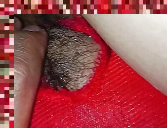 Hairy pussy under the underwear