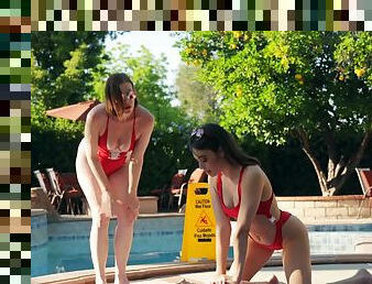Lifeguards Sovereign Syre and Liv Wild make a wet and lustful connection