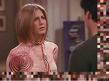 Jeniffer Aniston on her hit show Friends wearing sexy clothes