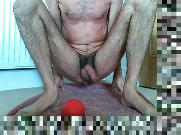 Huge anal ball and cumming non-stop for almost 2 minutes