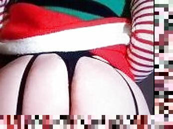 Naughty little elf with a great big booty