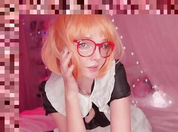 You`re looking under the Kuriyama Mirai skirt (maid cosplay)