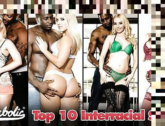 Top 10 Interracial Scenes - HOTTEST BABES Fucked By BBC
