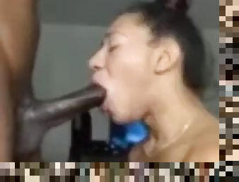 Deep tranny throat