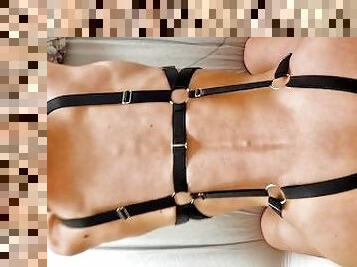 Tiny_Bunny's pussy drilled in BDSM lingerie (ONLYFANS : TINY_BUNNYXXX)