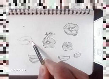 drawing lips (part 5 )
