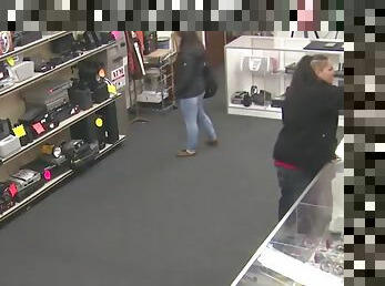 Couple bitches tried to steal from the shop xxx pawn