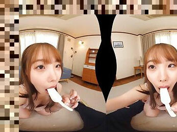 Horny Japanese babe VR heart-stopping sex video