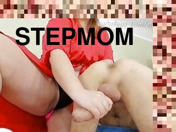 Leaked Tape. Stepmomy Plays With Her Son'S Bestfriend'S Big Dick And Doesn'T Let Him Cum.