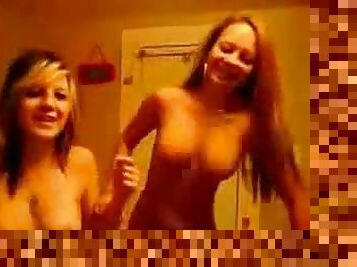 Naughty emo girls stripping and going lesbian