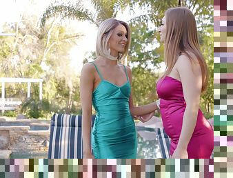 outside fuck is amazing adventure for pretty lesbian Emma Hix