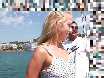 Katy Sweet is a nasty blonde who wants to be fucked on a boat