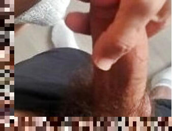 Hairy Arab Top gets handjob