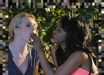 Lesbian interracial sex with Jemma Valentine and Jasmine Webb