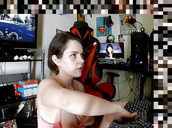 Gamers Very Happy Birthday Blowjob in real amateur sex video