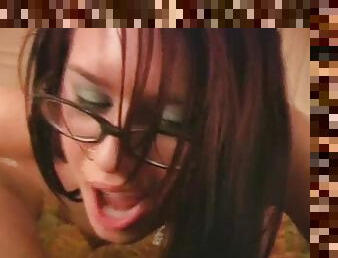 Eva Angelina With Glasses Blowjob