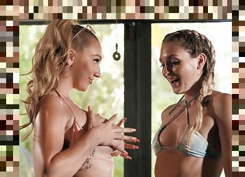 Stunning breasty lesbos porn scene