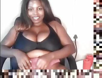 Pretty black girl showing her body corrupted video