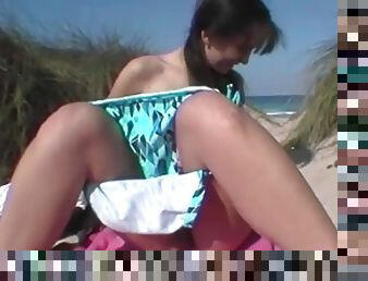 amateur, interracial, ados, allemand, cam, plage, voyeur, caché