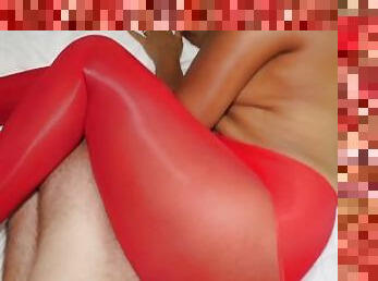 Shiny red panthyhose fuck - wenxram