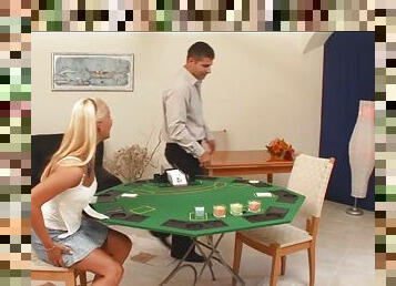 Lustful couple plays strip poker that ends appropriately