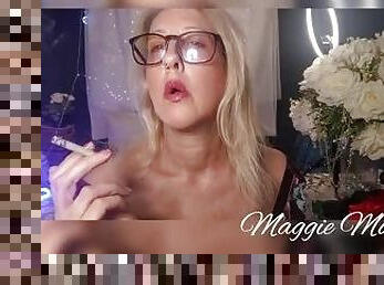 Maggie Moon gives JOI and Countdown whilst Smoking