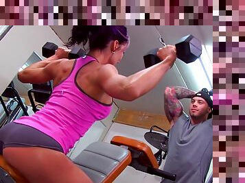 Hardcore fucking in the gym with stunning girlfriend Samantha Ardente