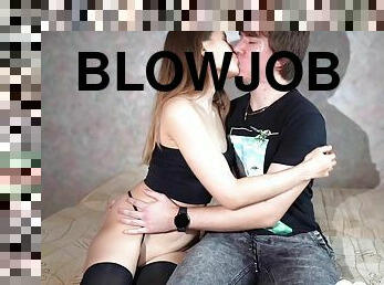 girlfriend shows me how a blowjob feels